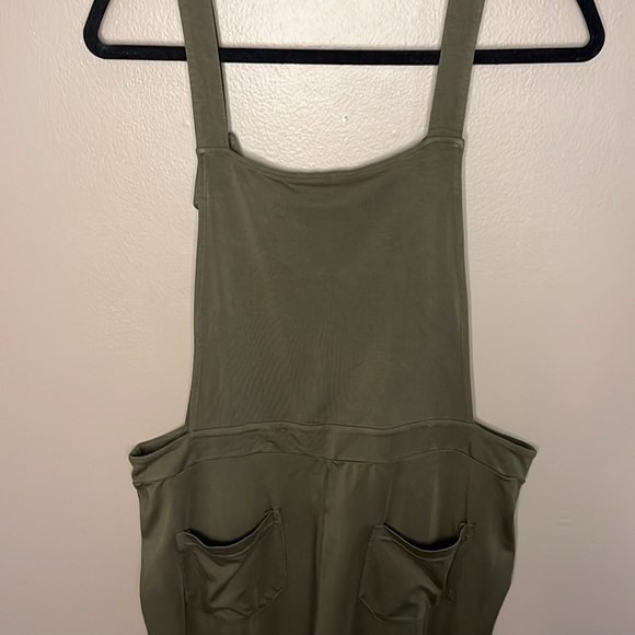 Purusha People Lady of the Cosmos olive green soft overalls - size L - Picture 13 of 16